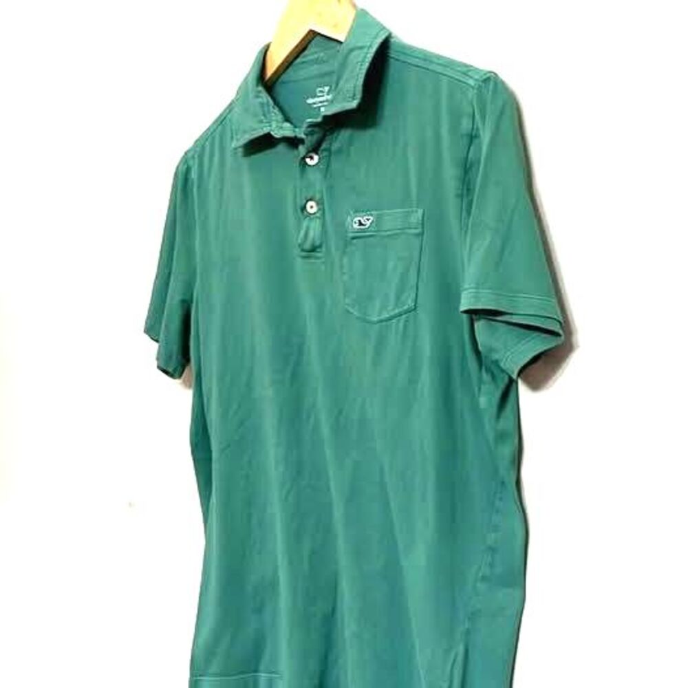 Vineyard Vines Boys XL (18-20) Green Polo